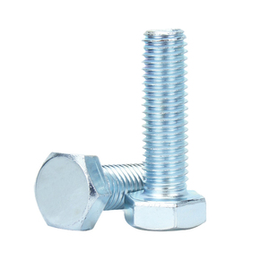 M8 M10 M12 M14 M16 M18 M20 M22 M24 din933 Bu lông đầu lục giác mạ kẽm 8.8 cấp với đai ốc và vòng đệm - Product Image 6