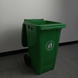 Toptan 240 litre endüstriyel konteyner yeşil renk sokak kullanımı için çöp tenekesi plastik wheelie Bin - Product Image 3