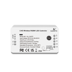 Gledopto Zigbee Smart 4 канала диммеры RGBW светодиодный контроллер 270 Вт макс ключ сброса DC12-54V для лучшей работы - Product Image 1