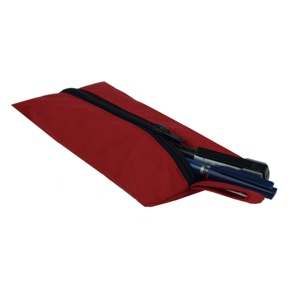 Small Fashionable Canvas Makeup <strong>Pouch</strong> With Zipper Custom Logo Cotton Pencil Bags Reusable PC Case With Printed Tassel Pattern - Product Image 2
