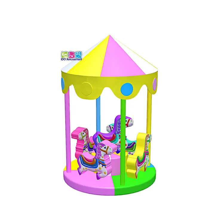 Enfants Électrique Intérieur Aire De Jeux Équipement De Jeu Doux Carrousel Balançoire