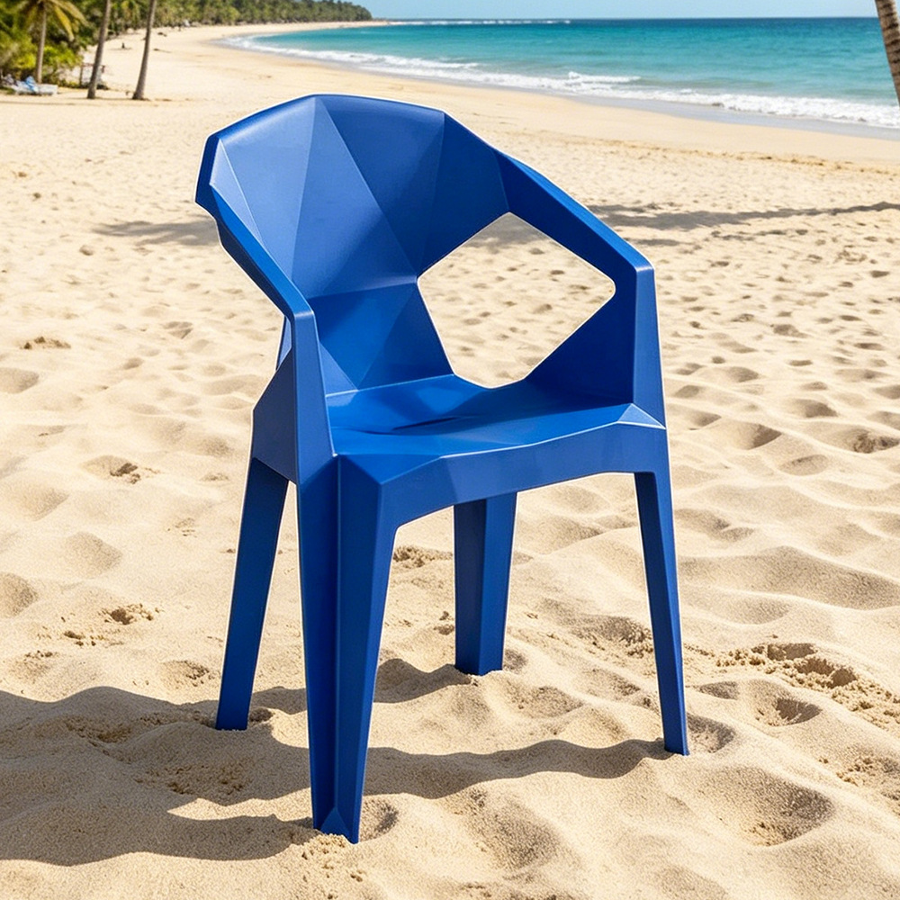 blue stool