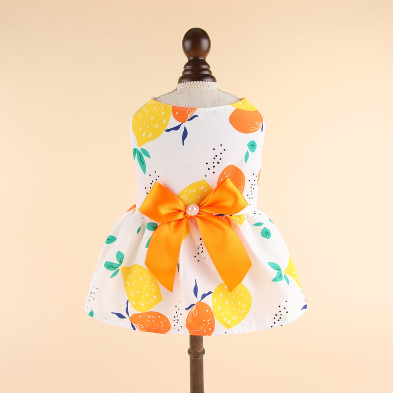Jupe orange citron