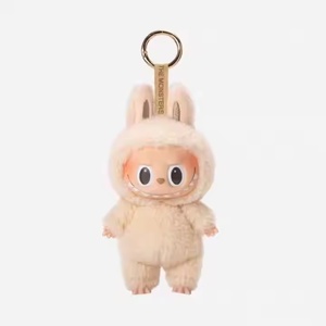 POPMART Pvc peluş kör kutu kolye Macaron bir koltuk parti peluş anahtarlıklar POP MART 2. Nesil Labubu kör kutu var - Product Image 2