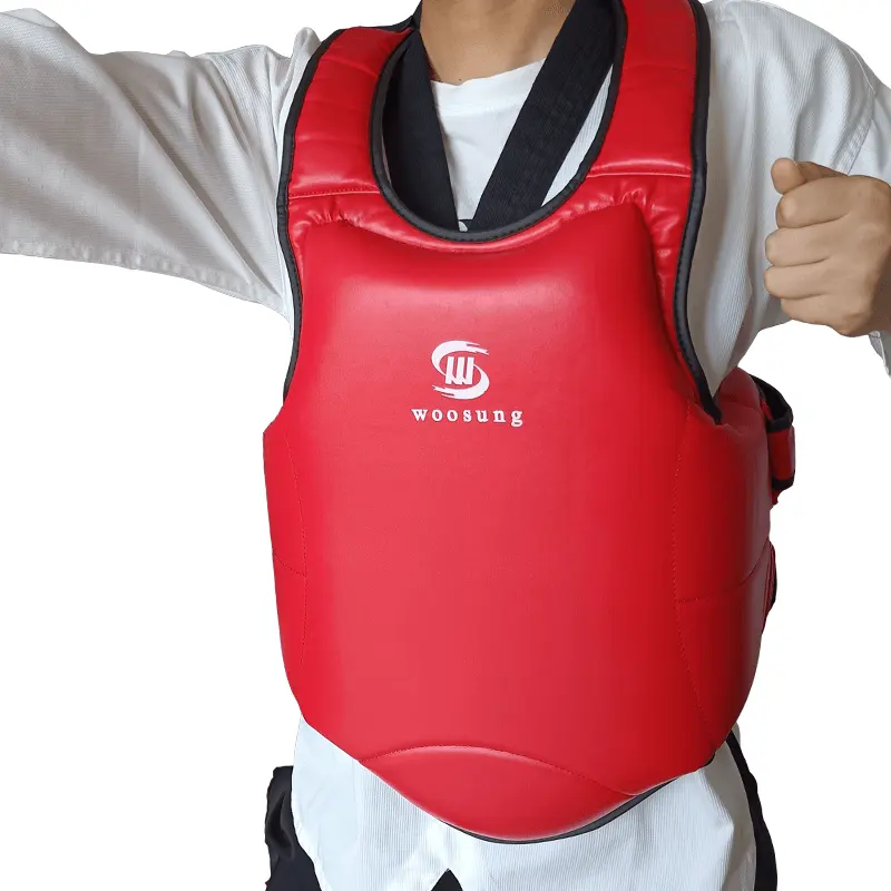 Equipo de seguridad para entrenamiento de boxeo, protector de pecho para karate y boxeo, muestra de Woosung, Envío Gratis