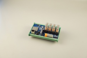 Huaqingjun 4-Channel Ethernet Relay Module <strong>Inputs</strong> <strong>Outputs</strong> Modules RJ45 <strong>Modbus</strong> TCP LAN IO Modules for PLC