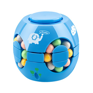 HOYE CRAFT Spinning Toy Magic <span class=keywords><strong>Cube</strong></span> Zappeln Spielzeug <span class=keywords><strong>Puzzle</strong></span> Farbe Bohnen Magic <span class=keywords><strong>Cube</strong></span> Toy
