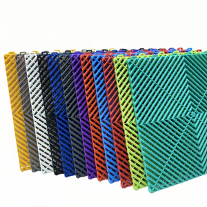 Interlocking PP Garage Floor Tiles - Heavy Duty Plastic Modular Flooring Mats, Waterproof &amp; Durable for Gym/Workshop