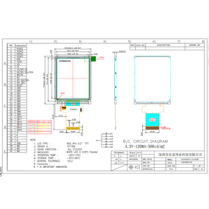 Tft Lcd 3.2 pollici 240*320 interfaccia Spi/Mcu schermo Ips schermo Lcd Tft da 3.2 "modulo Display LCD - Product Image 6