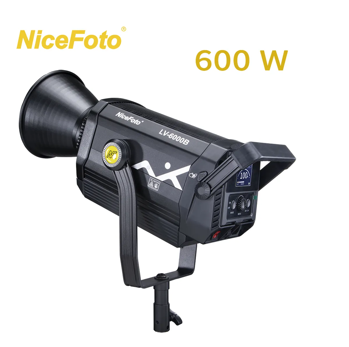 Nicefoto equipamento de iluminação para estúdio, equipamento fotográfico com luz led contínua profissional de 600w para filmagem