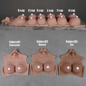 リアルなクロスドレッサーシリコン偽のおっぱいB C D E F Gカップおっぱい胸女装ドラッグクイーン用偽胸フォーム