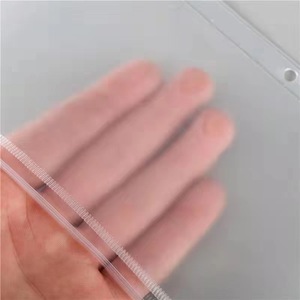 סיטונאי <span class=keywords><strong>A5</strong></span> A6 A7 6 חורים שקוף כיס PVC רוכסן קלסר הכנס תיקיית נרתיק עלה רופף