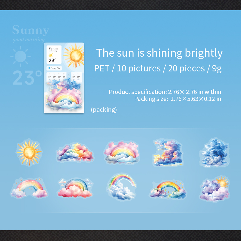 A The sun is shining