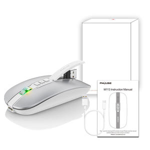 neue computer maus 2400 dpi gaming maus 2.4g/bt5.1 stumme kabellose maus - Product Image 3