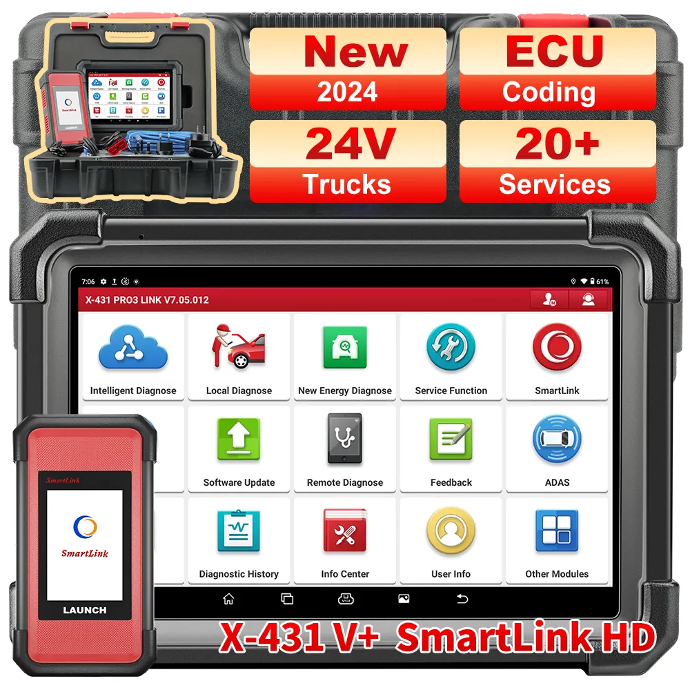 LANCIERUNG X431 V+ SmartLink HD professioneller Automotiv-Scanner für 24 V Hochleistungs-Complettsystem Lkw-Diagnosegerät