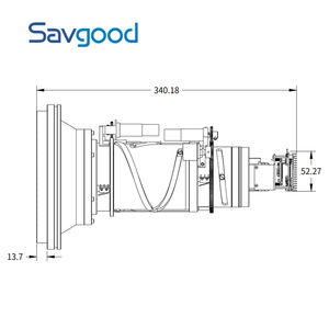 Savgood โอเพ่น SDK 25-225มม. เลนส์มอเตอร์28.7กม. ตรวจจับความไวสูง12um เซ็นเซอร์ IVS เครือข่ายอะนาล็อกระยะไกลกล้องความร้อน - Product Image 3