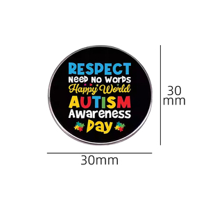 Autismus-Bewusstseins-Emaille-Pins: Farbenfrohe Puzzle-Band-Abzeichen, weiche Metall-Anstecknadeln mit Empowerment-Botschaften, Advocacy-Merchandise, Geschenke - Product Image 3