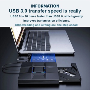 USB3.0ชนิด-C ภายนอกออปติคอลไดรฟ์บลูเรย์เครื่องเขียนดีวีดีซีดีสำหรับทีวีพีซีแล็ปท็อป - Product Image 3