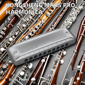 Kongsheng ms מקצועי דיאטוני מפוחית פלסטיק עמיד חור עגול עשוי לחובבי מוסיקה - Product Image 5