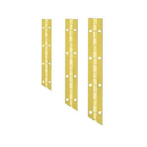 Charnières de Piano plaquées laiton pour boîtes aux lettres boîtes de rangement d'outils armoires charnières de porte palettes en bois charnières de collier