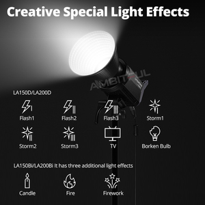 Godox LA150D LA150BI 190W LA200D LA200BI 230W pannello LCD LED luce Video uscita continua controllo APP Bowens Mount Studio Light - Product Image 6