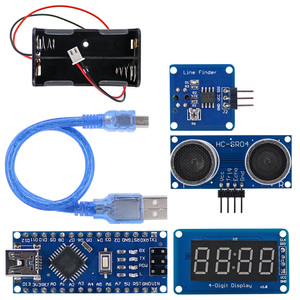 Easy-Plug 4WD Wireless JoyStick 315MHz Fernbedienung Gummi rad Getriebe motor Smart Car Kit mit Tutorial für Arduino