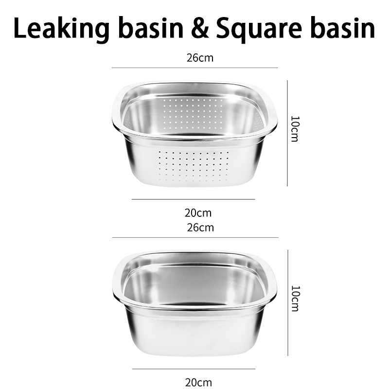 26cm-Leaking basin+Square basin