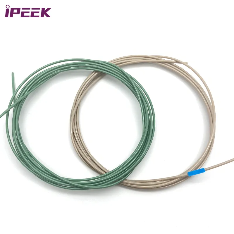 iPEEK Nature 1/8 1/16 Inch HPLC Peek Plastic tubing Capillary Small ID Diameter PEEK Angio Catheter for Medical Use