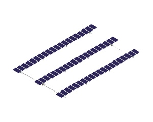 Sistema de seguimiento solar de eje único plano con módulo solar inclinado sistema de seguimiento solar de eje único largo - Product Image 1