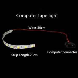 DC12V <span class=keywords><strong>Input</strong></span> Molex Connection SMD5050 striscia LED per la decorazione del Computer