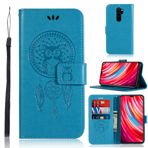 Wallet Card TPU Protective Flip <strong>Cover</strong> for Xiaomi Redmi Note 8 9 10A 10 11 11T POCO M4 F3 X3 Pro Wind Chimes Owl PU Leather Case