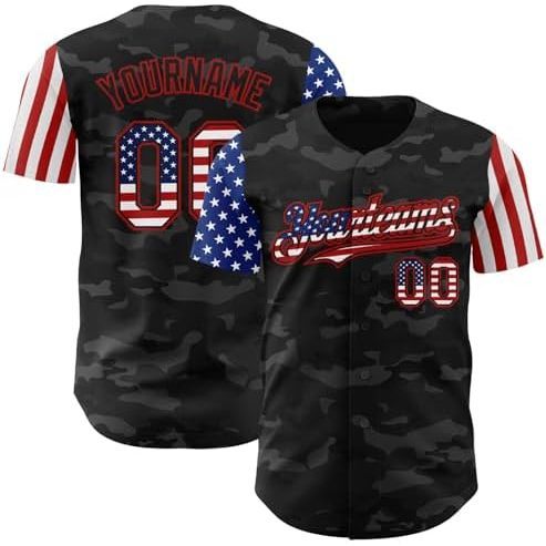 Drapeau américain camouflage noir 03
