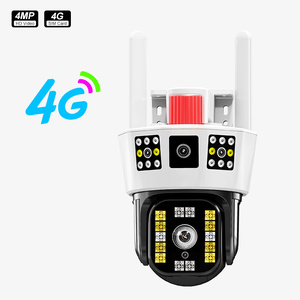 IP66流媒体直播移动控制器3屏WIFI双镜头4MP 4G Camara 360高清1080p PTZ IP摄像机V380专业版 - Product Image 2