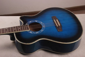 Fabrik OEM Gitarre akustisch elektrisch neues Modell 40 Zoll Akustik gitarre Linden Linde Material Cutaway Hochglanz Oberfläche - Product Image 4