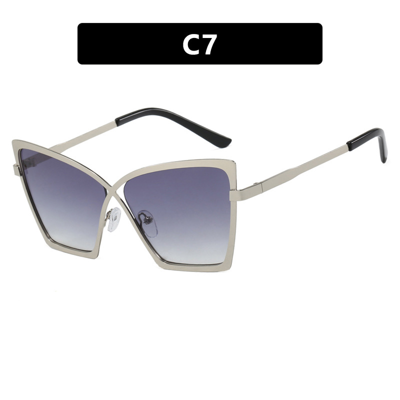 Lente de gafas de sol plateada/gris doble