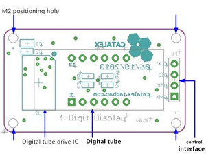 TM1637 4-Bit-Digitalröhren-LED-Anzeigemodul mit Takt anzeige - Product Image 5
