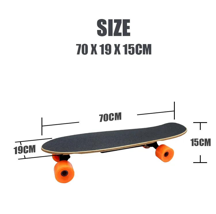 Diskon besar Skateboard listrik 250W Dual Motor Drive Skateboard elektrik Mini Portable Street Cruiser untuk dewasa