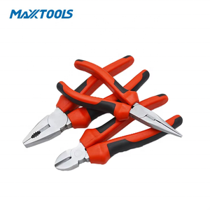 Kombinasyon ve diyagonal kesme ve uzun burun ve su pompası pense dahil olmak üzere çok fonksiyonlu el alet takımı - Product Image 4