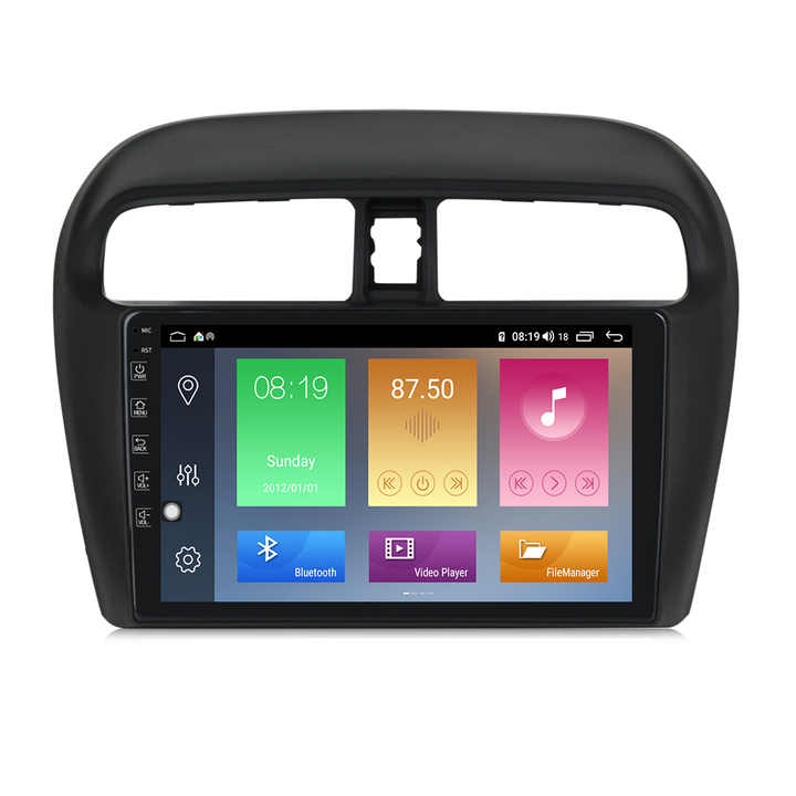 Mekede M Android 4 Core 2+32GB Car Audio Player for Mitsubishi Mirage Attrage 2012 2018 GPS Navigation BT WIFI Video Stereo