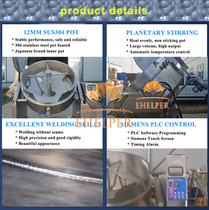 Biber karamel domates patates sosu yapıştır için maliyet tasarrufu paslanmaz çelik gıda sanayi ekipmanları pişirme makinesi - Product Image 6