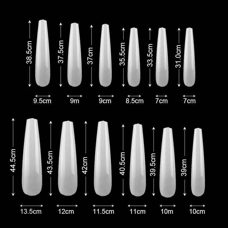 240pcs Box Full Cover Coffin Natural