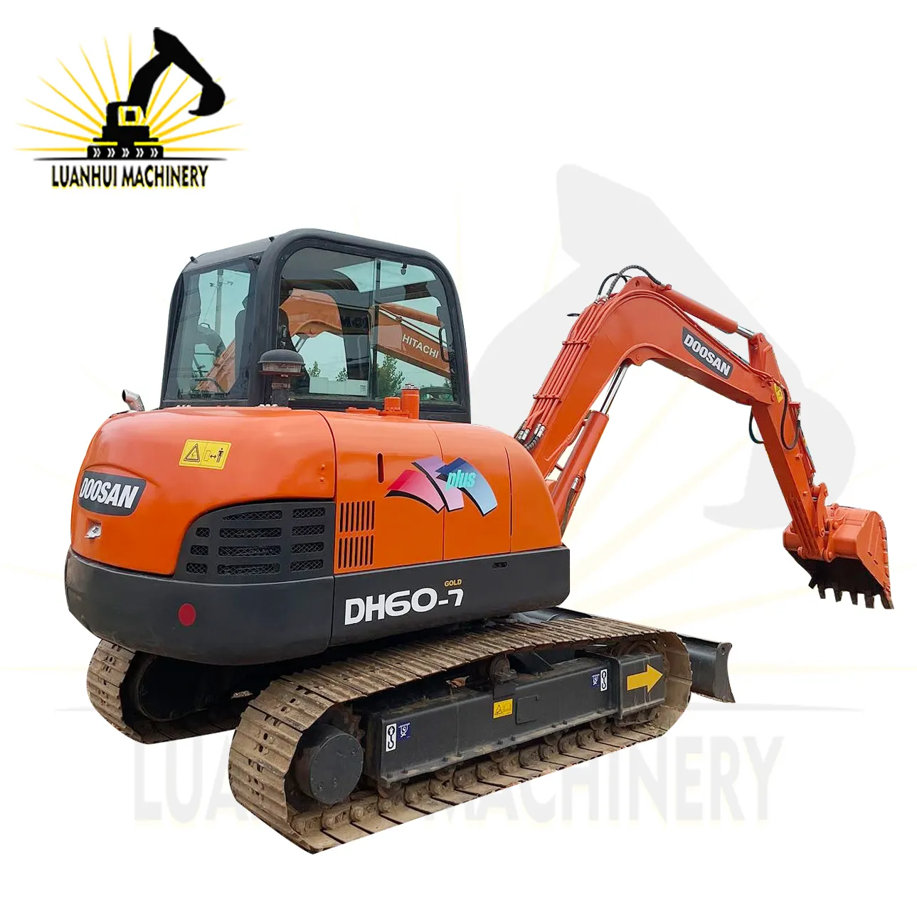 Diskon besar ekskavator Mini bekas 6ton Doosan DH60-7 asli impor dalam stok ekskavator bekas