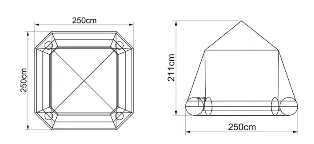 Water Camping Inflatable Shoal Floating Tent Inflatable Fishing Raft Boat Floating Water Platform Raft With Tent