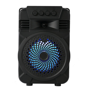 ZQS1431 Hot Sale <strong>Portable</strong> TWS Wireless BT Speaker Small 4 Inch Karaoke RGB LED Lighting Mini DC Radio <strong>Computer</strong> Includes Mic - Product Image 2