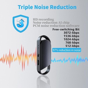 Grabadora de voz con reproducción Grabadora activada por voz Reducción de ruido, Dispositivo de grabación de voz, Grabadora de audio PQ107 - Product Image 4