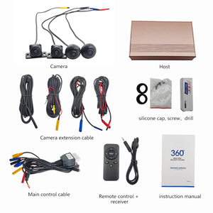 3D 360 Degree Round Rear View Surround Car DVR <strong>Reverse</strong> <strong>4</strong> Camera Kit Parking <strong>Sensor</strong> System 24Truck Backup Side 360 Car Camera