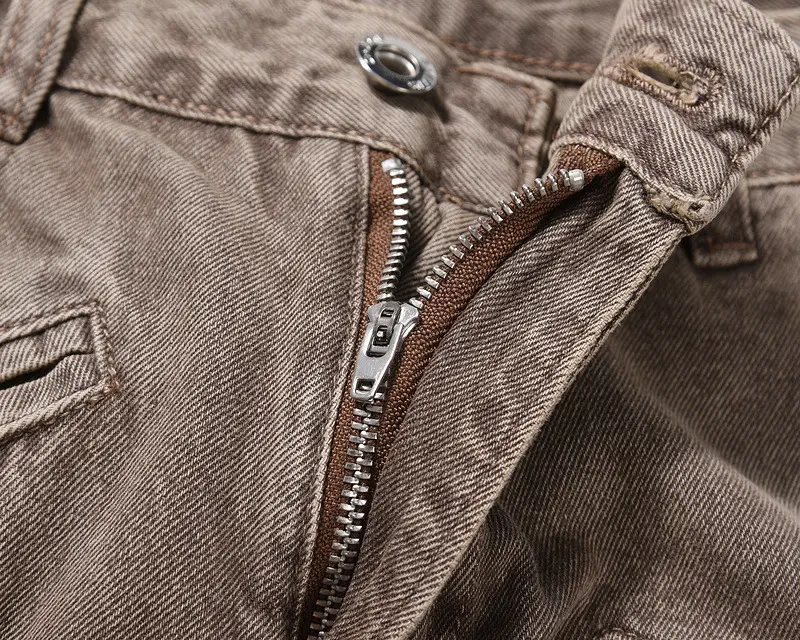 Kunden spezifisches Design Streetwear Hochwertige Jeans hose Vintage Washed Cotton Mans Pant