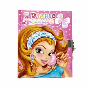 Trẻ em tùy chỉnh Bìa Cứng in ấn Debossed Logo Tạp Chí máy tính xách tay Nhật ký với khóa - Product Image 1