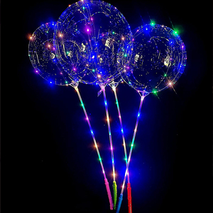 ลูกโป่งบ็อบโบแบบมีไฟ LED จับ3ระดับ, ลูกโป่งฟองใสเรืองแสงถือด้วยมือ - Product Image 4