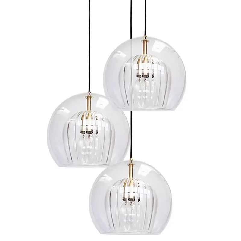 modern art glass chandelier indoor pendant light for project